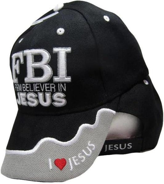FBI Firm Believer in Jesus Christ Christian Hat claimedbygoddesigns