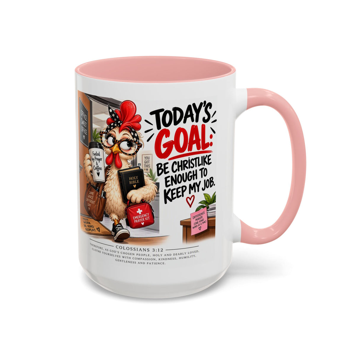 Today's Goal Christian Coffee Mug – Be Christlike Inspirational Bible Verse Mug