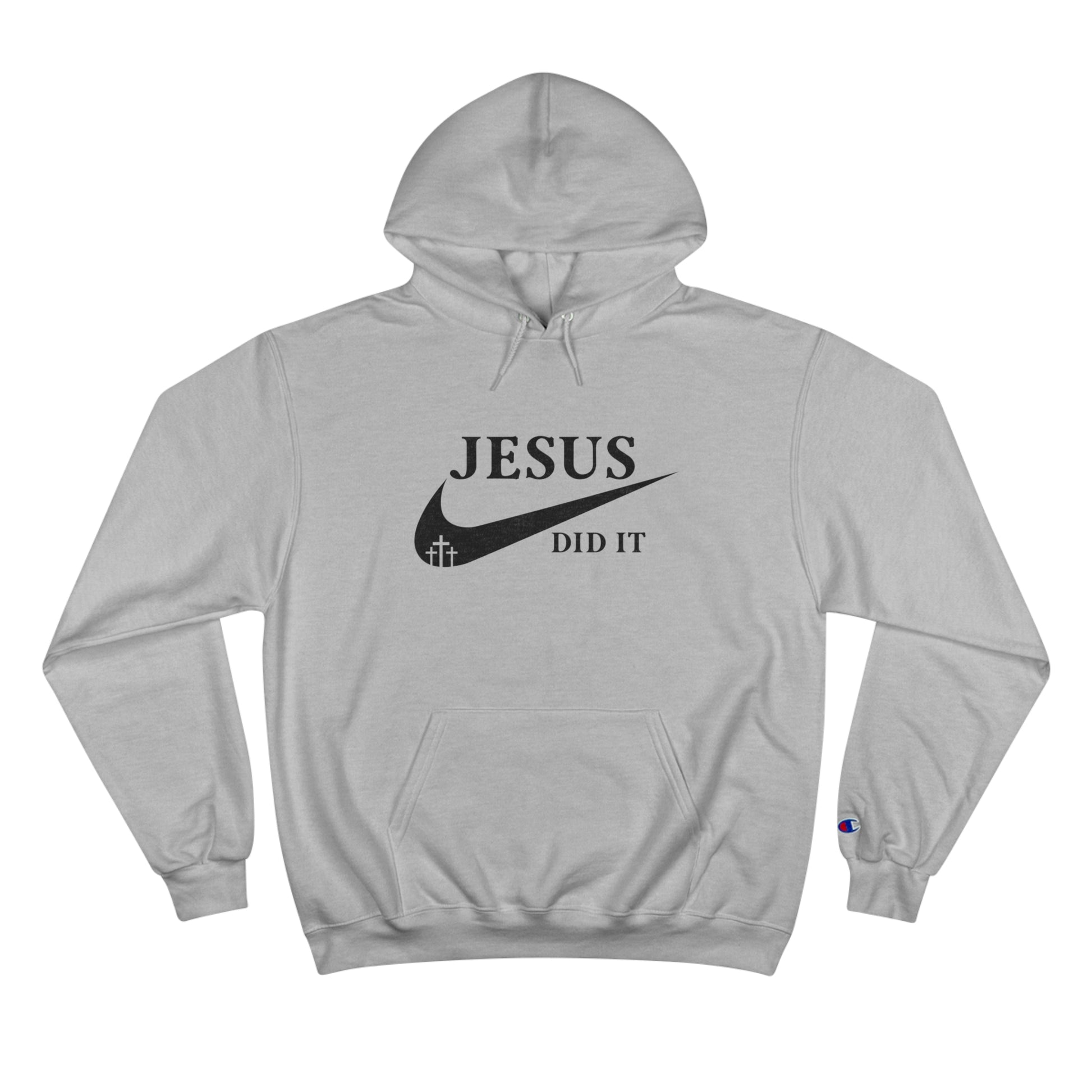 Jesus Did It (like Nike) Unisex Champion Hoodie Printify