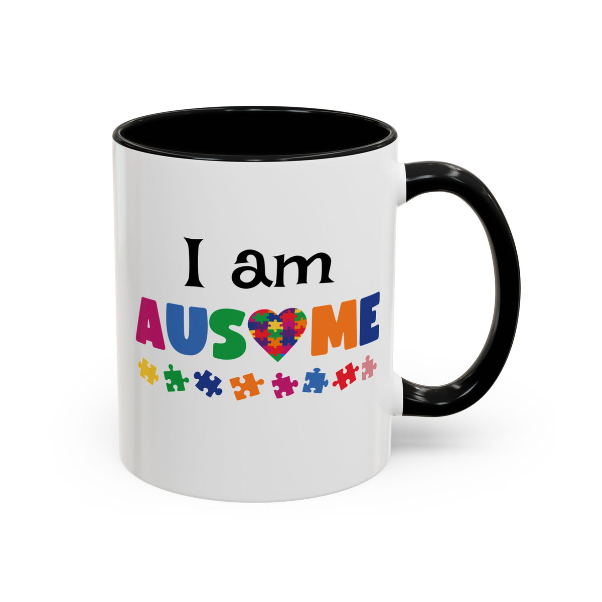I Am AUSome autism awareness accent coffee mug