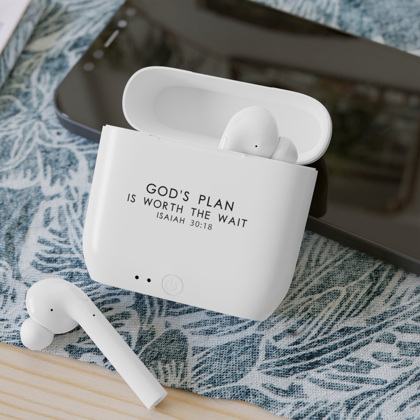 His Plan Is Worth The Wait Essos Christian Wireless Earbuds