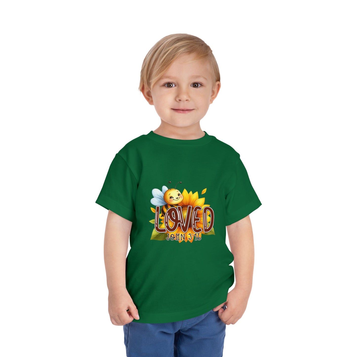 John 3:16 Loved Christian Toddler T-Shirt