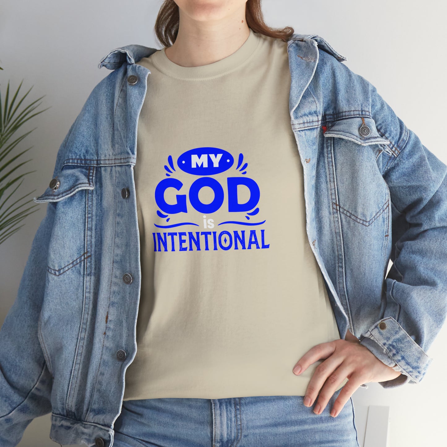 My God Is Intentional Unisex Heavy Cotton Tee