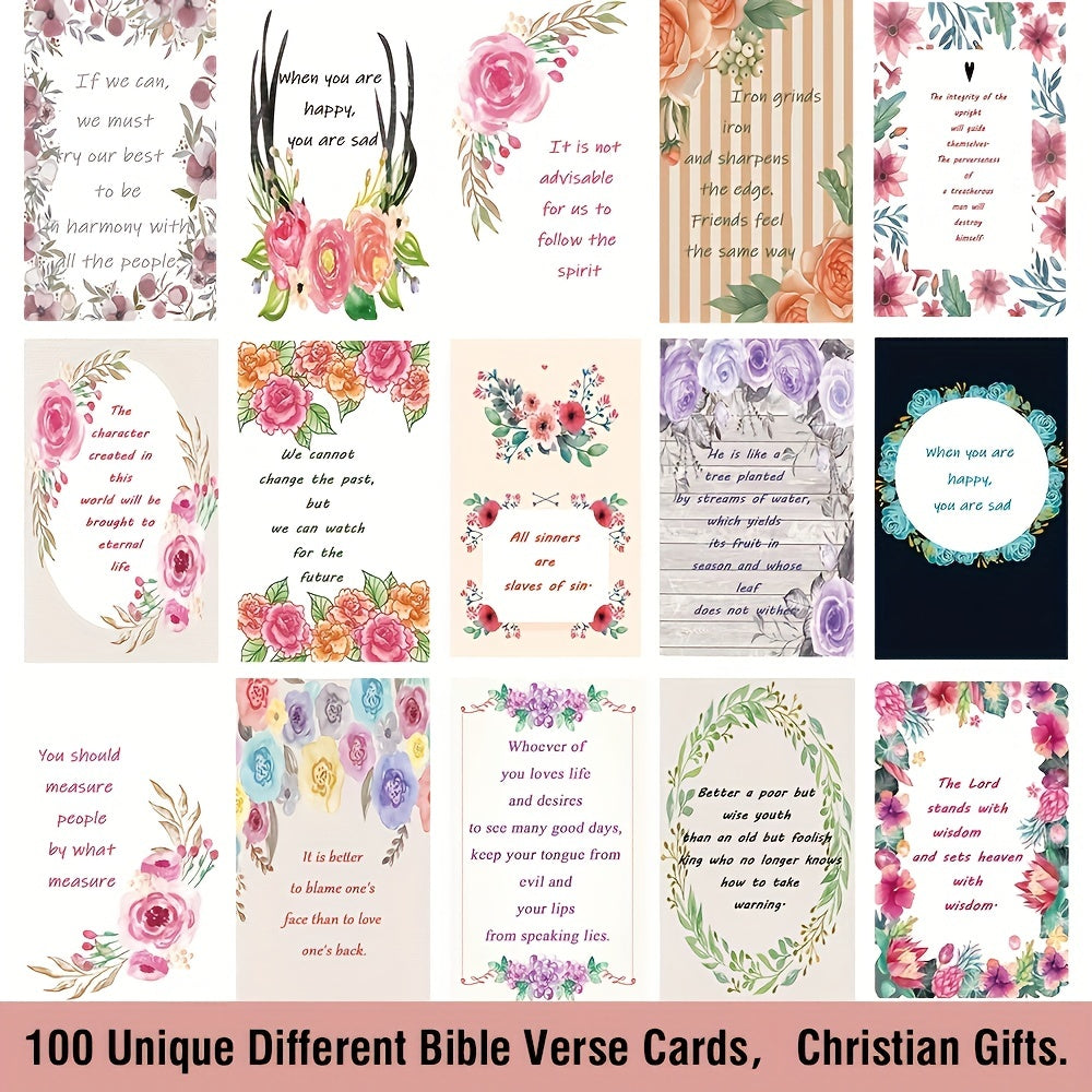 100pcs Prayer Cards With Assorted Bible Verses Christian Gift Idea claimedbygoddesigns