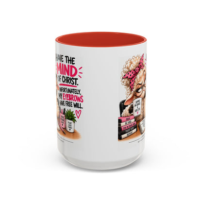 Christian Coffee Mug – "I Have the Mind of Christ" Funny Sheep Design (11/15 oz)