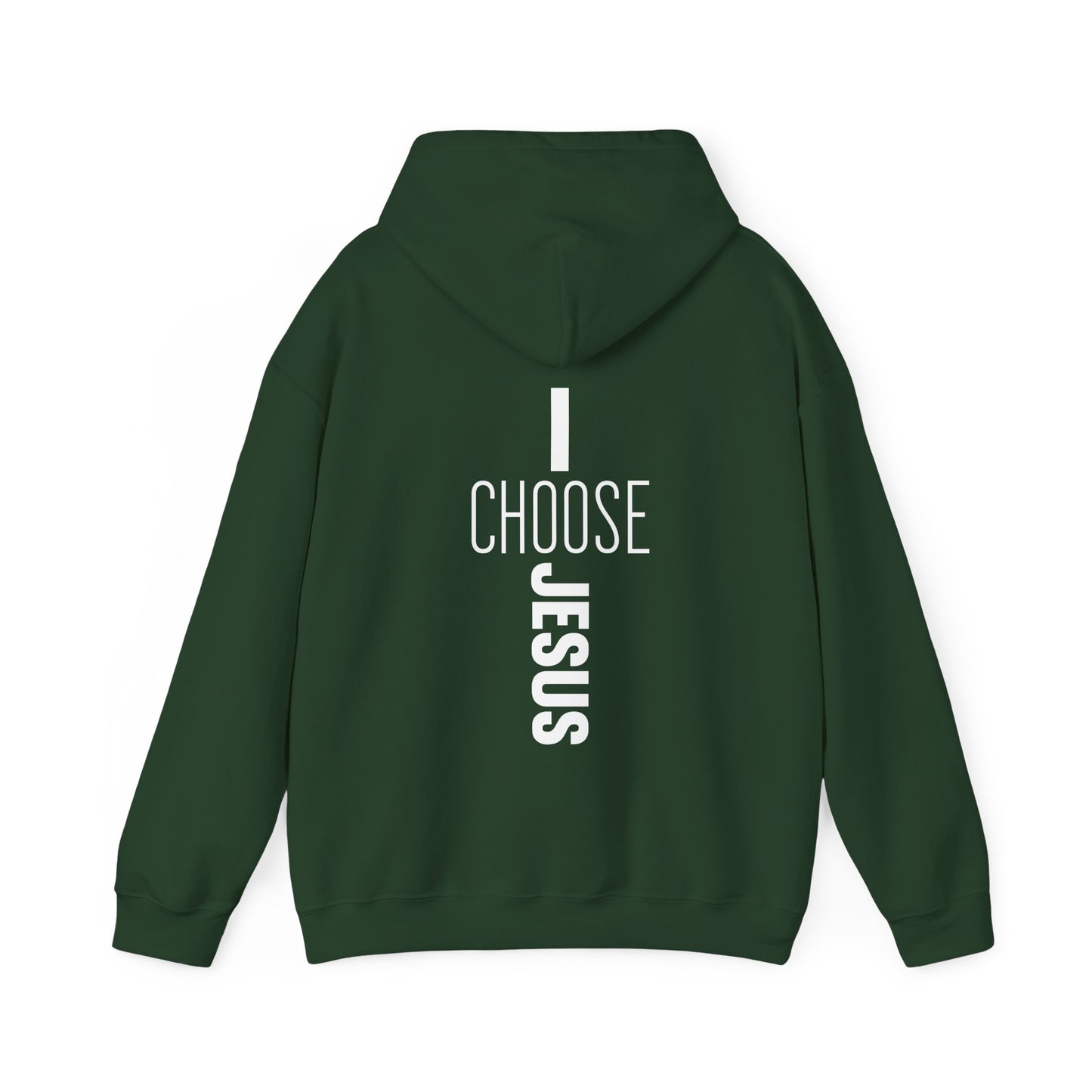 I Choose Jesus Unisex Christian Hooded Pullover Sweatshirt