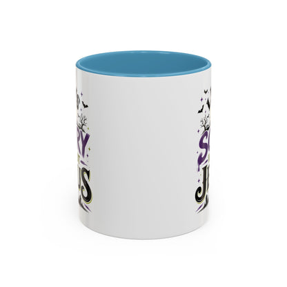 Coffee Mug — “Life Is Scary Without Jesus” Halloween Christian Accent Mug (11/15oz)