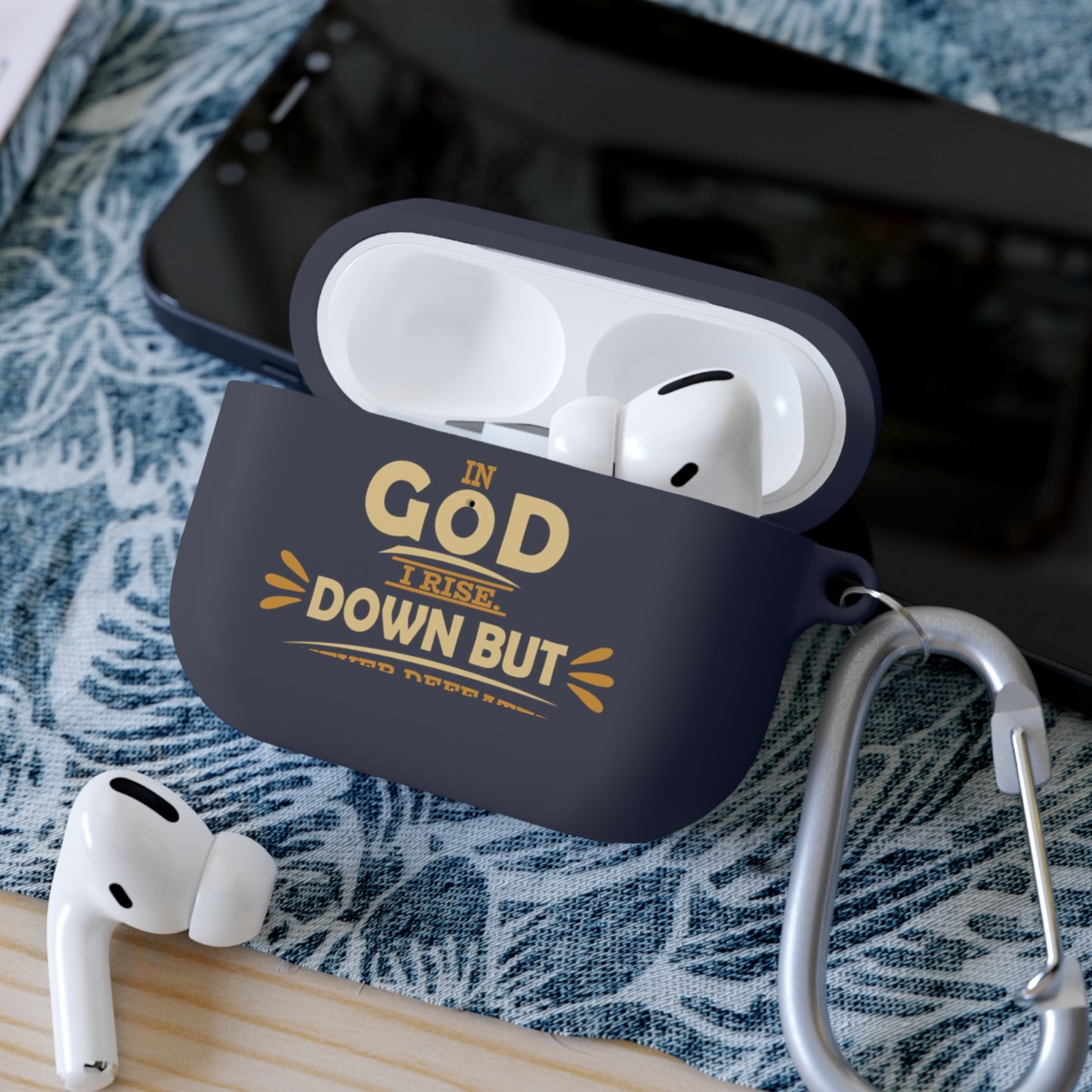 In God I Rise Down But Not Defeated Airpod / Airpods Pro Case cover