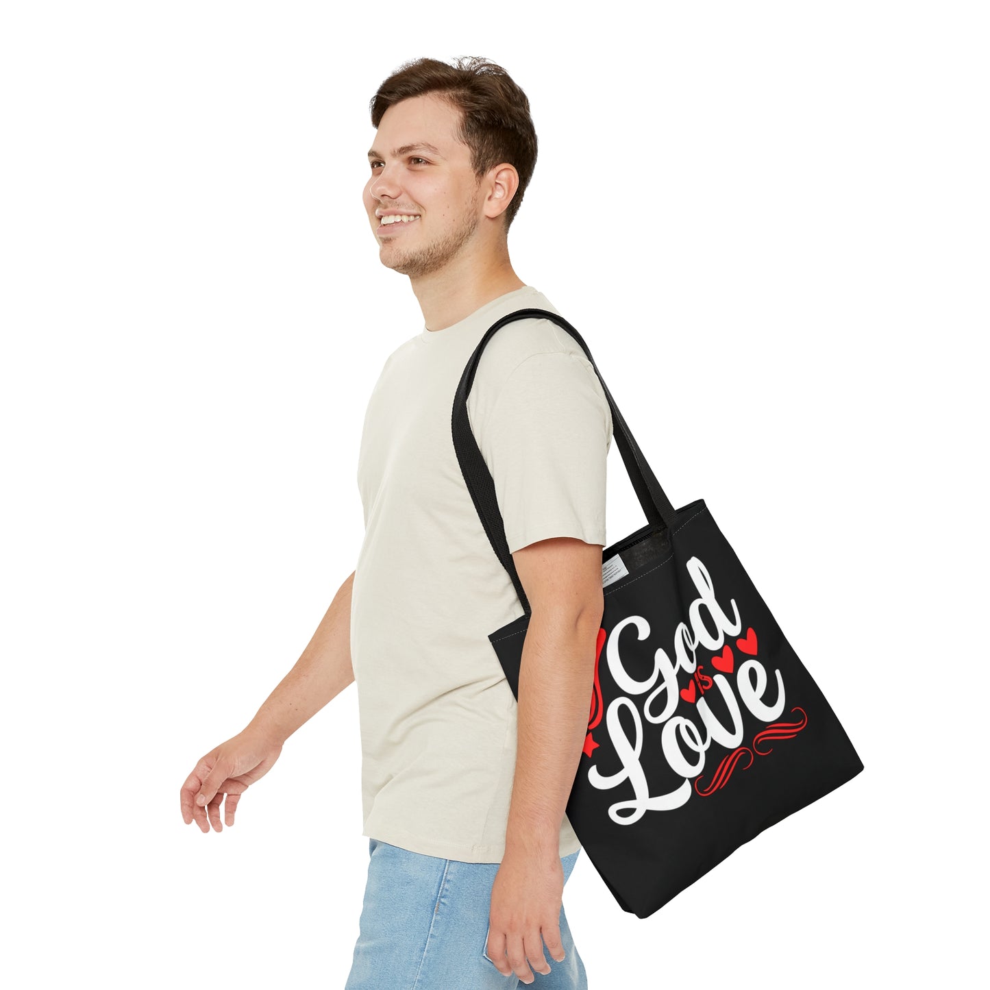 God Is Love Christian Tote Bag Printify
