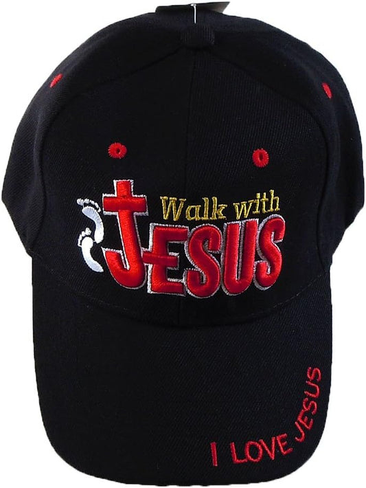 Walk with Jesus Christian Hat claimedbygoddesigns
