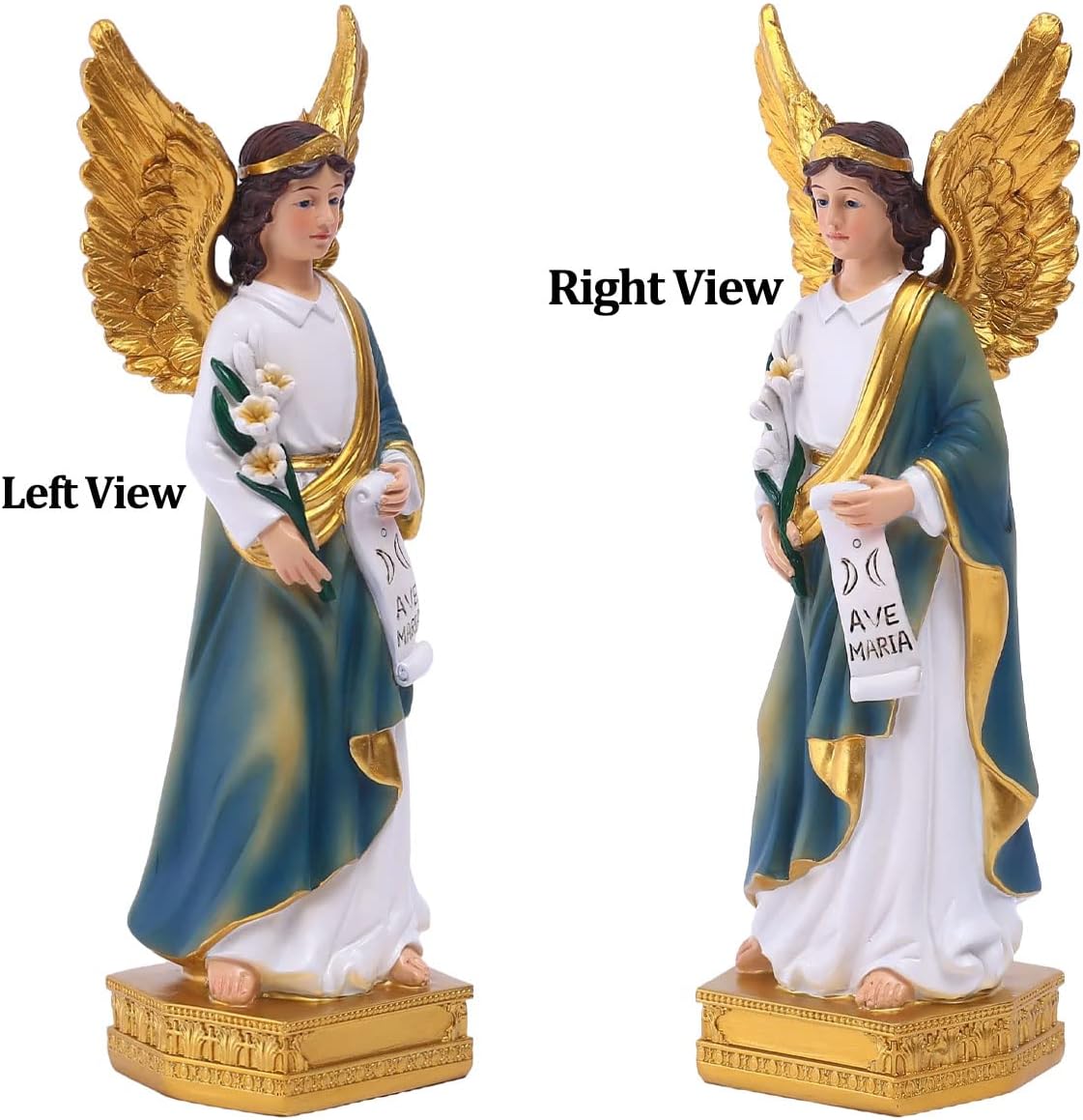 St. Gabriel The Archangel Religious figurine, 8in H claimedbygoddesigns
