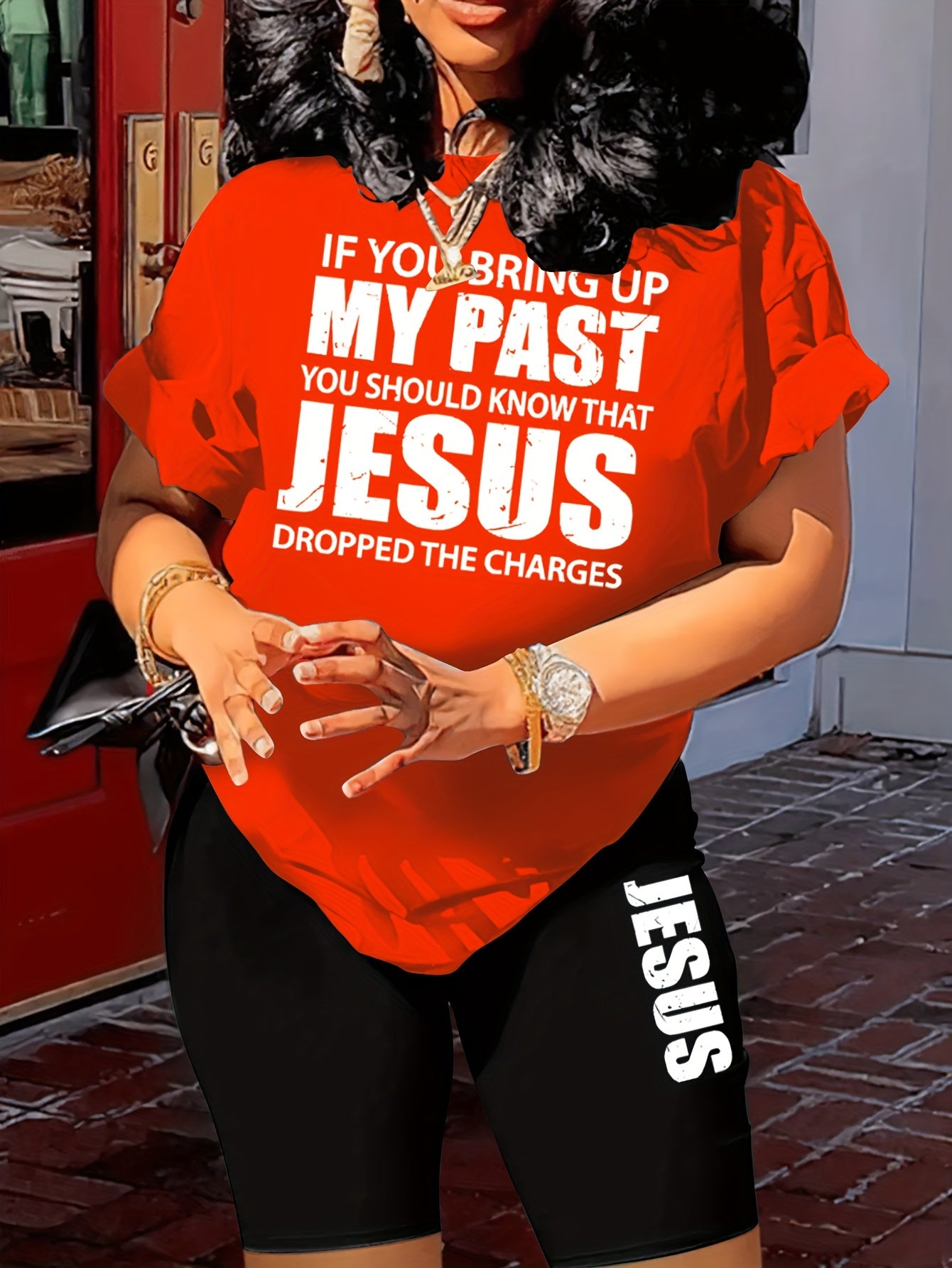 Jesus Dropped The Charges Women's Christian Casual Outfit claimedbygoddesigns