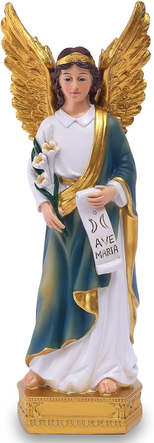 St. Gabriel The Archangel Religious figurine, 8in H claimedbygoddesigns