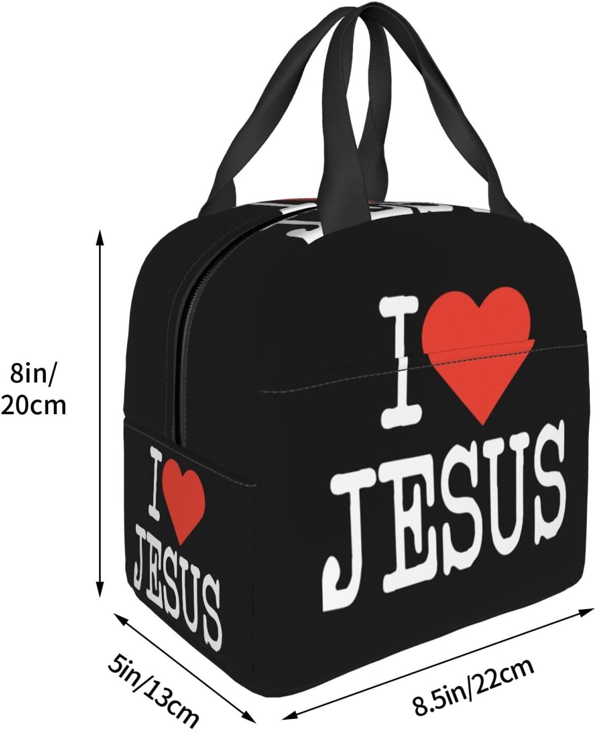 I Love Jesus Christian Lunch Bag claimedbygoddesigns