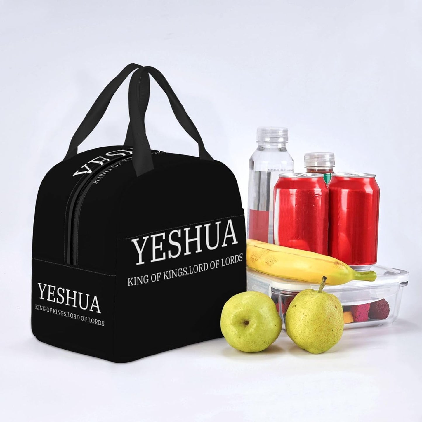 Yeshua King OF Kings Lord Of Lords Christian Lunch Bag claimedbygoddesigns