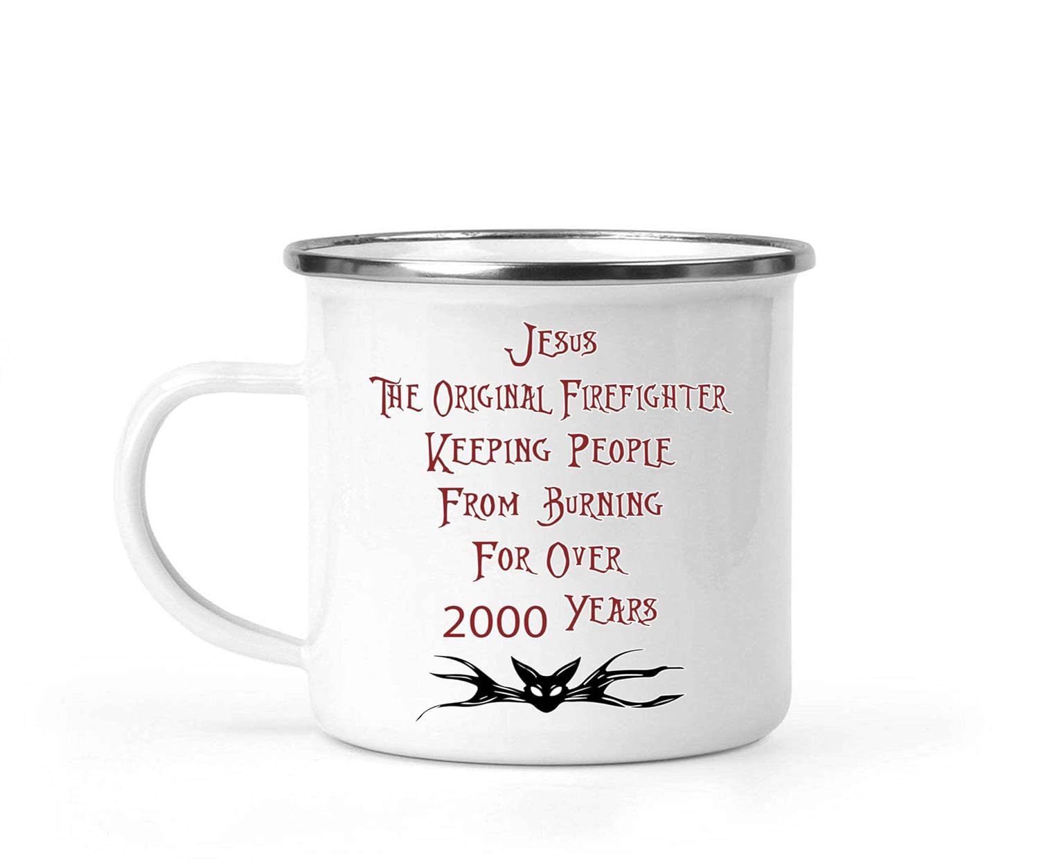 Jesus The Original Firefighter Christian White Ceramic Mug 11 Oz claimedbygoddesigns