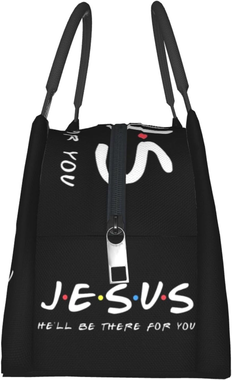 Jesus He'll Be There For You Christian Lunch Bag claimedbygoddesigns