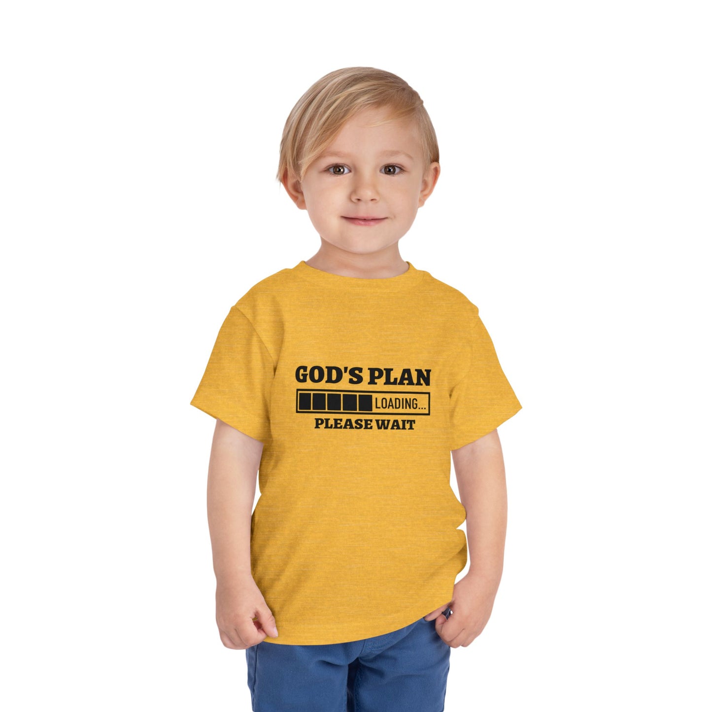 God's Plan Loading Please Wait Christian Toddler T-Shirt