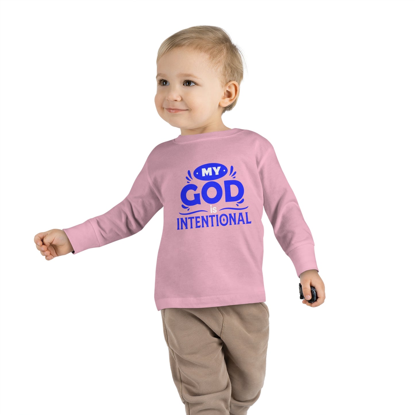 My God Is Intentional Toddler Christian Sweatshirt Printify