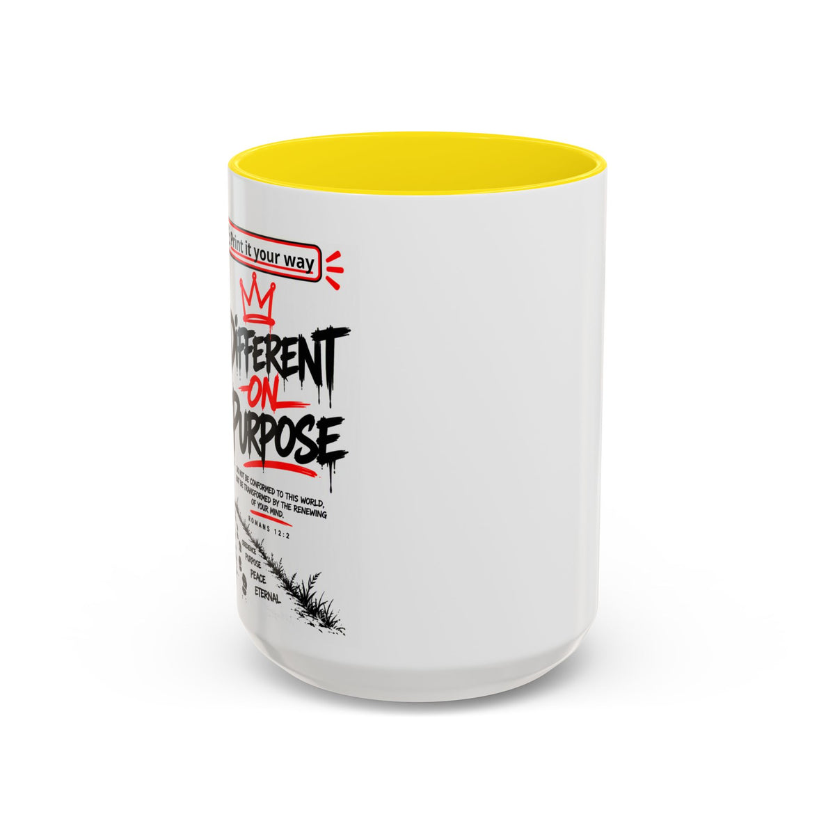 Different On Purpose Personalized Christian Coffee Mug — Called by Name Accent Mug (15oz)