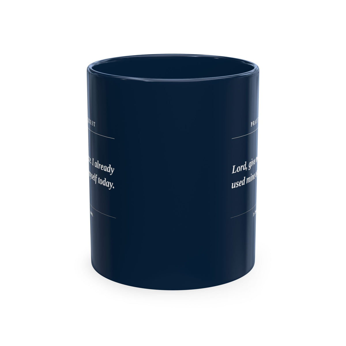 Prayer Request Mug — Inspirational Christian Coffee Cup with Daily Prayers