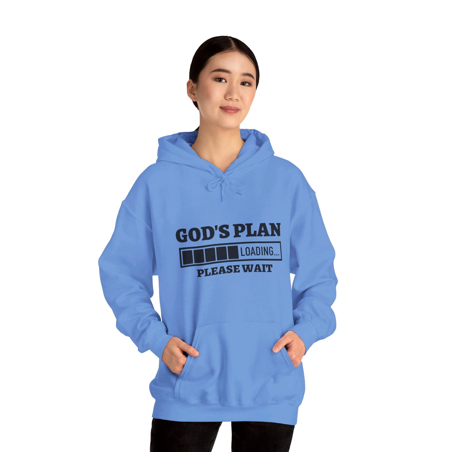 God's Plan Loading Unisex Christian Pullover Hooded Sweatshirt