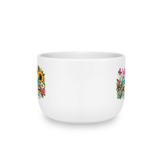 25oz Floral Latte Mug — "With God All Things Are Possible" Sunflower Bouquet Ceramic Coffee Cup