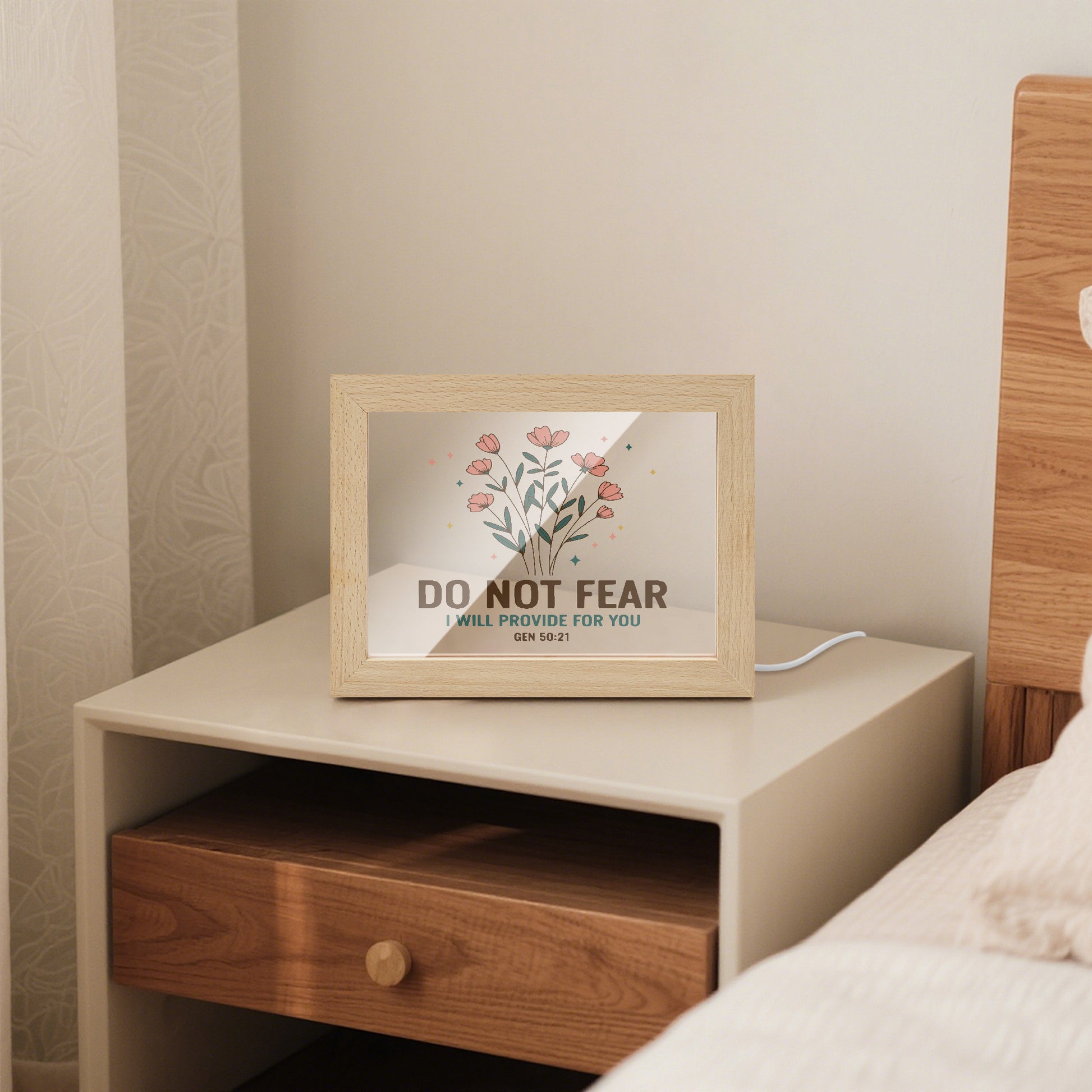 Do Not Fear Christian Wooden Framed Acrylic Ornament - ClaimedbyGodDesigns