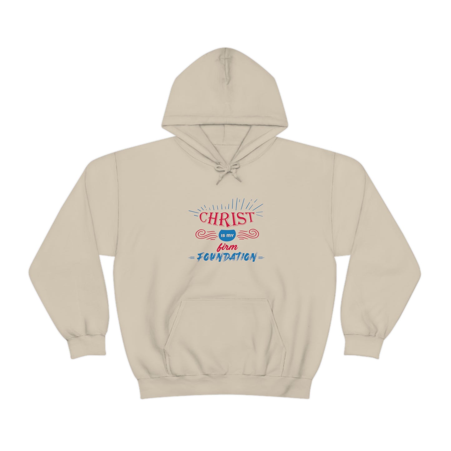 Christ Is My Firm Foundation Unisex Hooded Sweatshirt