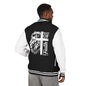 Men's Christian Heavyweight Letterman Jacket - 'Man of Faith' Lion Print