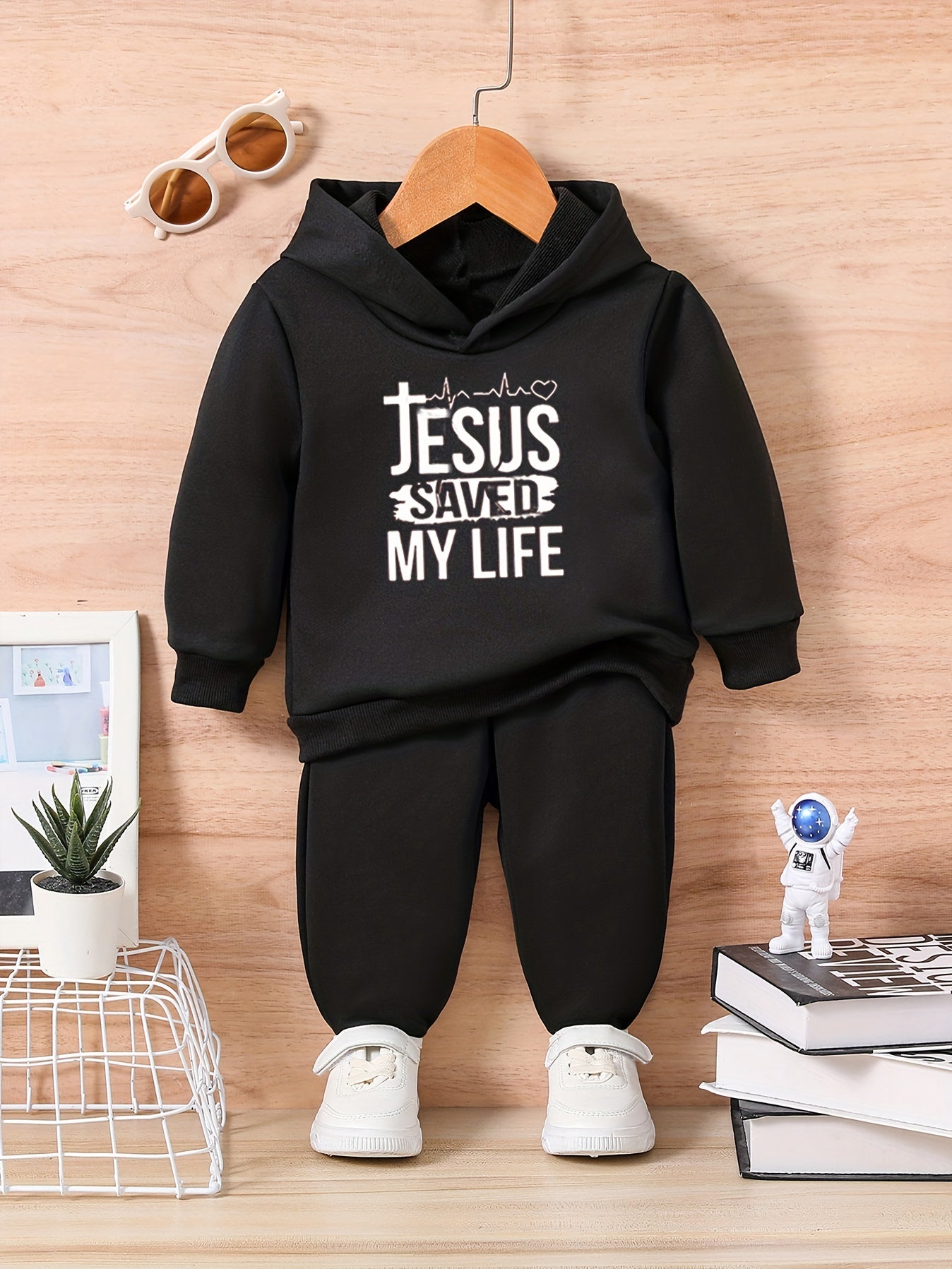 Jesus Saved My Life Toddler Christian Casual Outfit claimedbygoddesigns