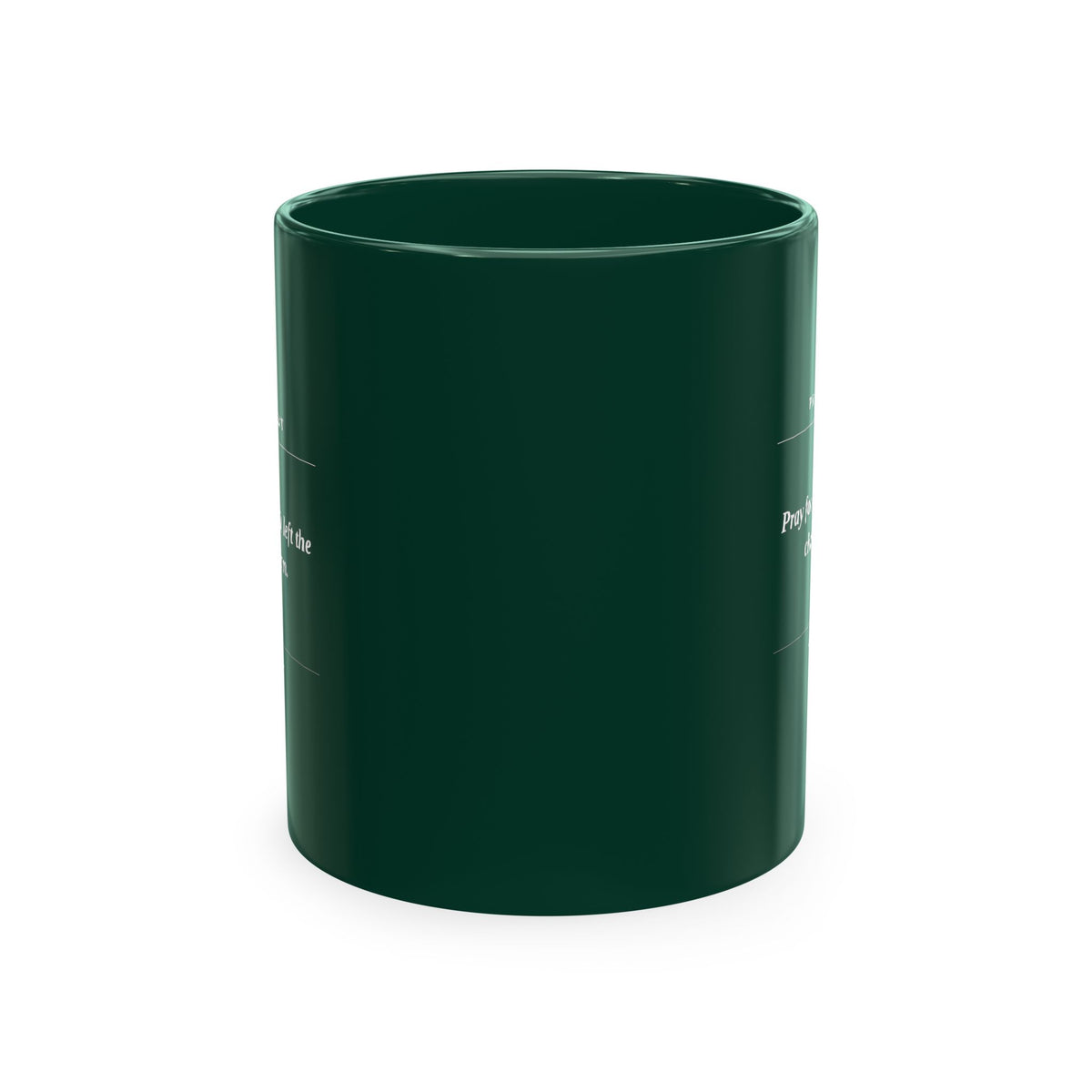 Prayer Request Ceramic Mug — 'Pray for My Peace' Inspirational Religious Coffee Cup
