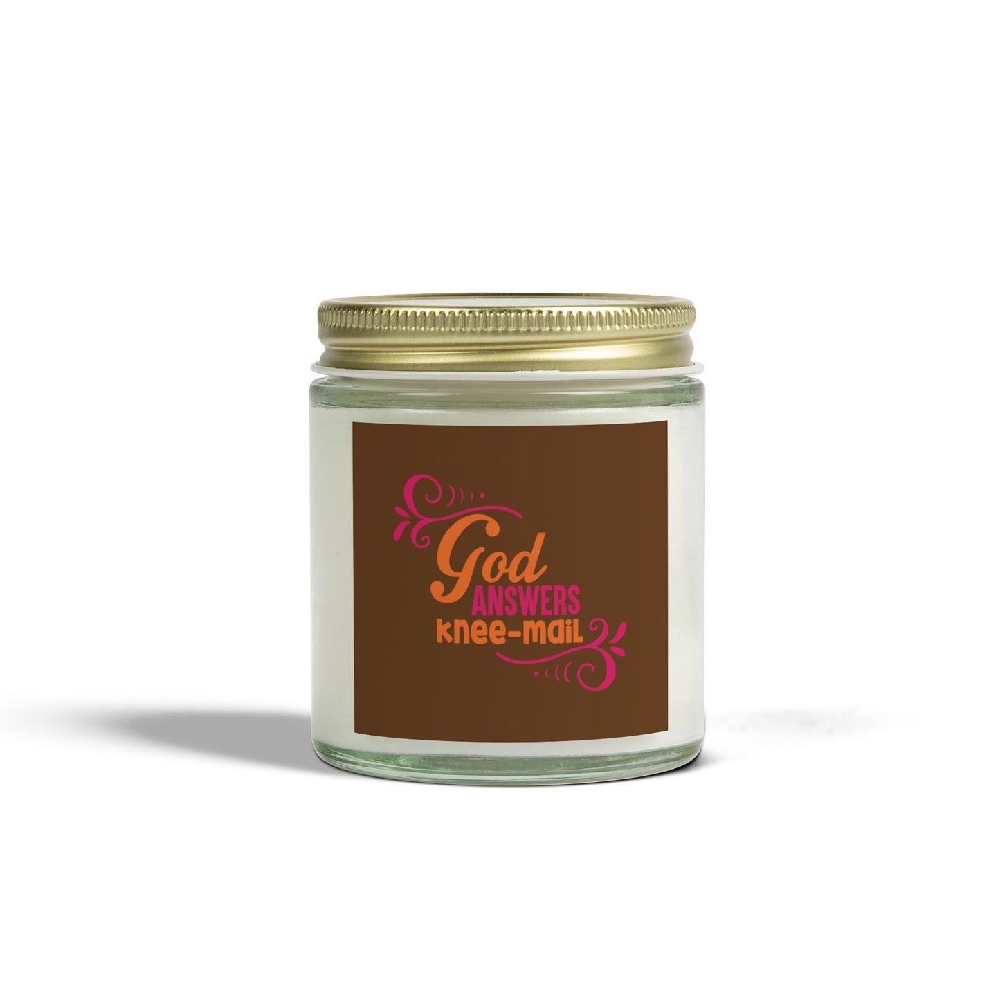 God Answers Knee Mail Christian Scented Candle (4oz, 9oz)