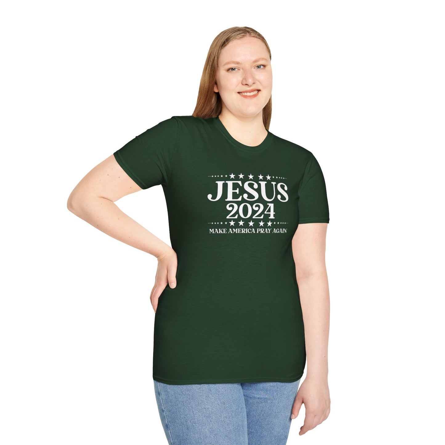 Jesus 2024 Make America Pray Again  Christian Unisex T-shirt