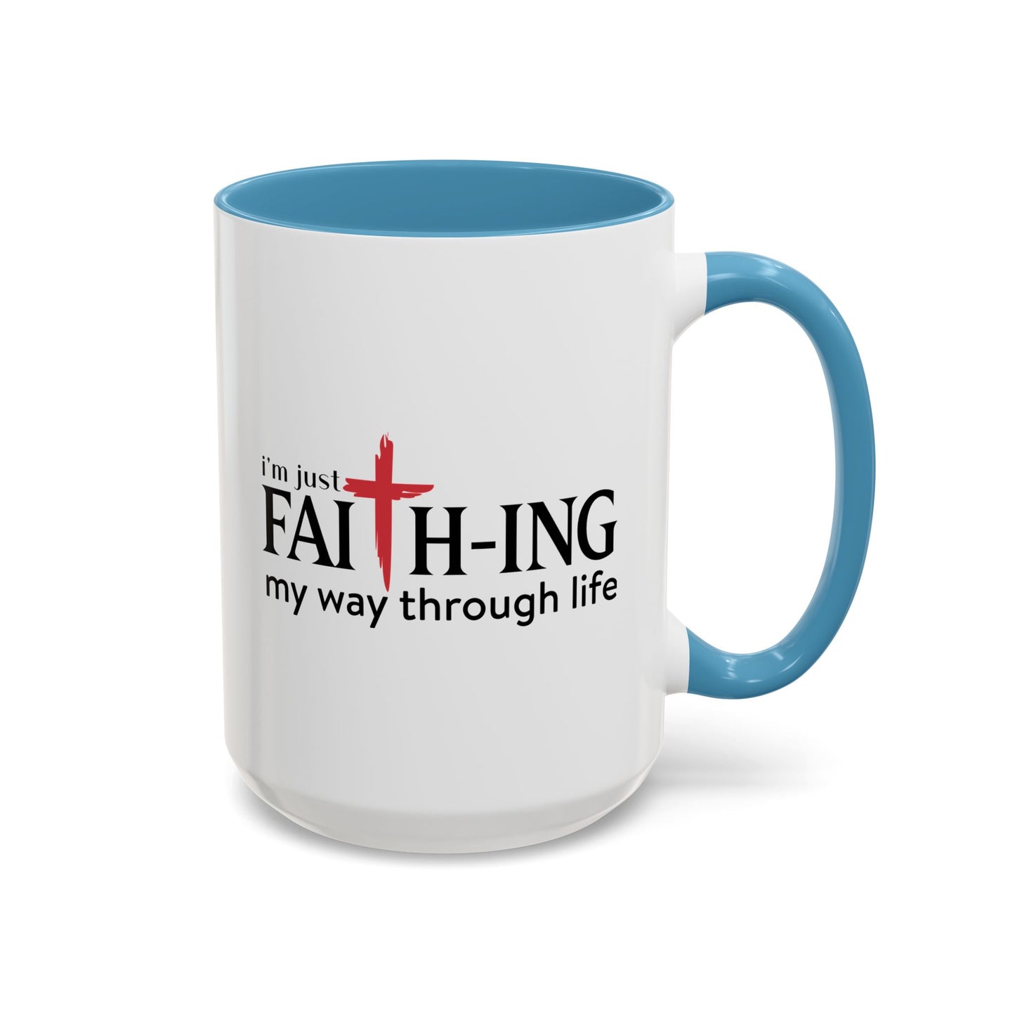 Faith-Inspired Coffee Accent Mug - Motivational Drinkware for Daily Inspiration