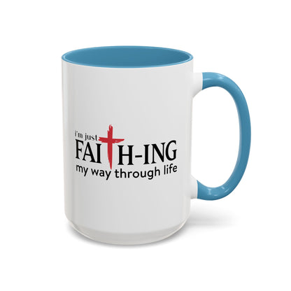 Faith-Inspired Coffee Accent Mug - Motivational Drinkware for Daily Inspiration