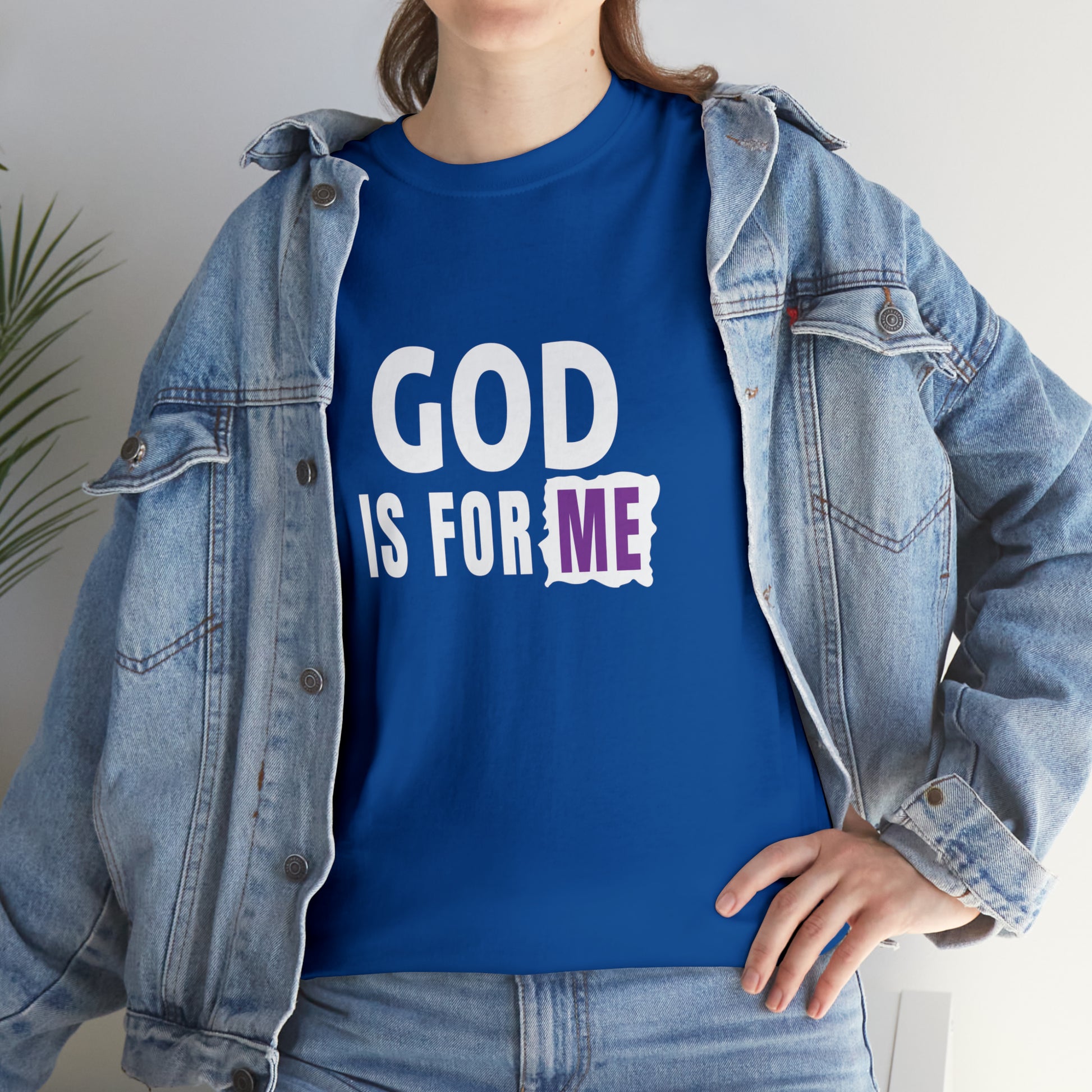 God Is For Me Unisex Heavy Cotton Tee Printify