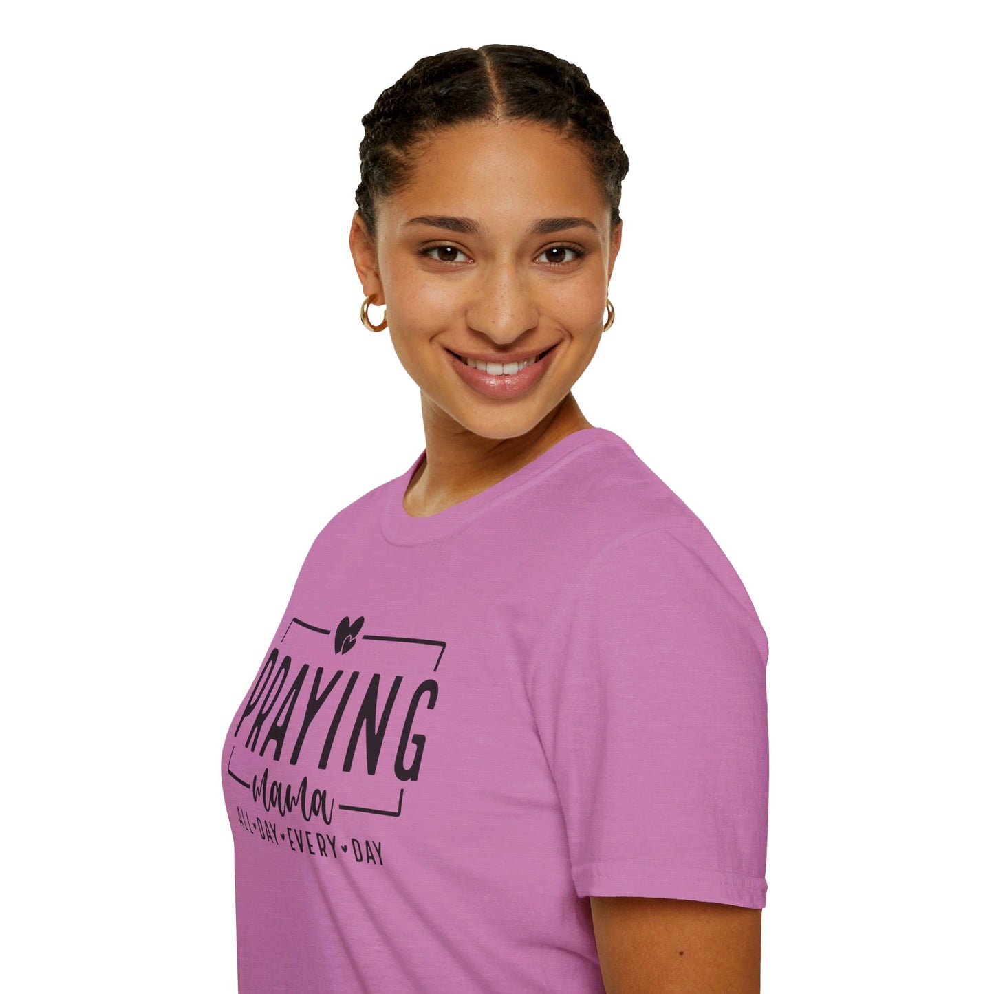 Praying Mama All Day Every Day Women's Christian T-shirt