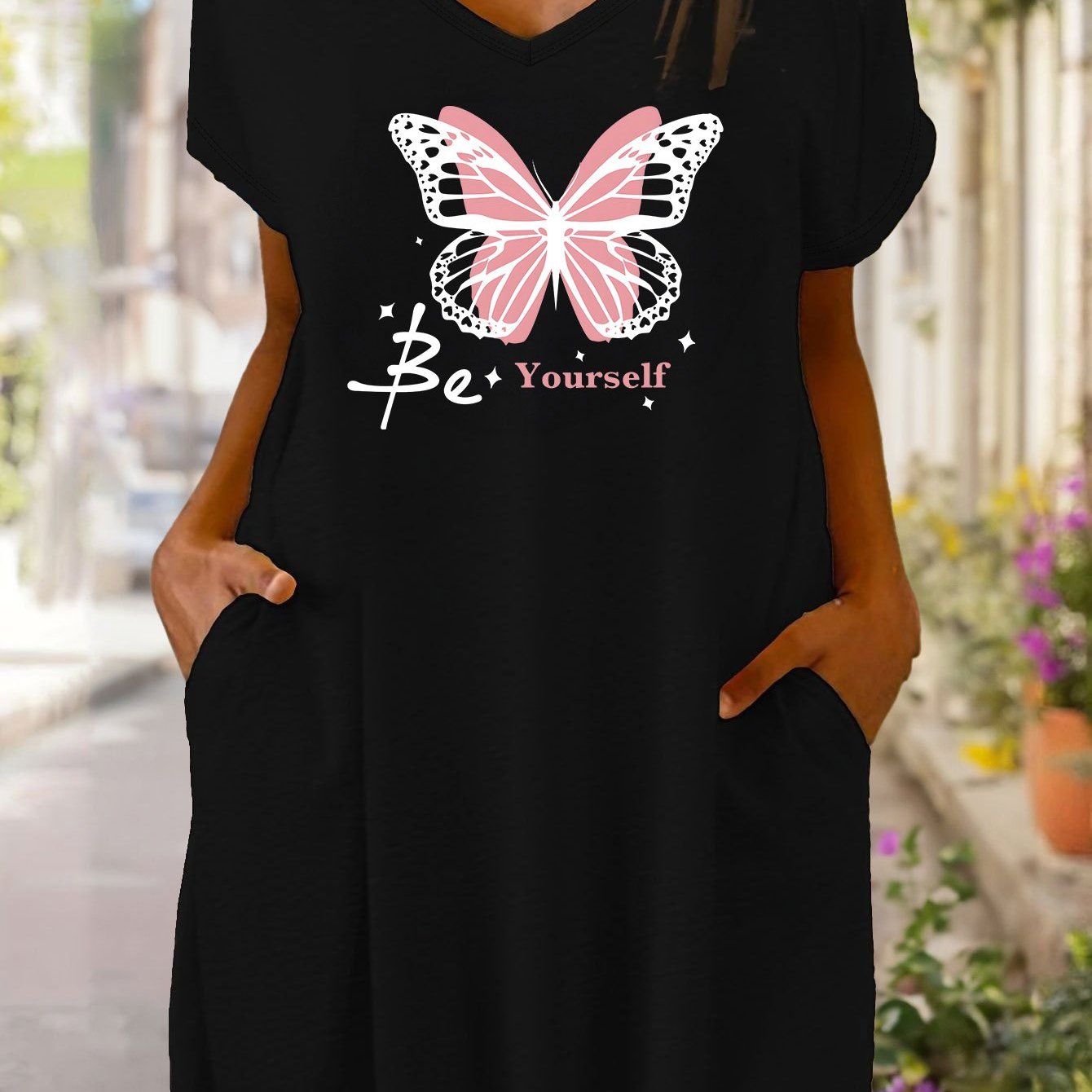 Be Yourself Women's Christian Pajama Dress claimedbygoddesigns
