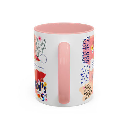 Inspirational Accent Coffee Mug - 11 & 15oz - Fear Him Not Man - Perfect Gift for Friends and Family