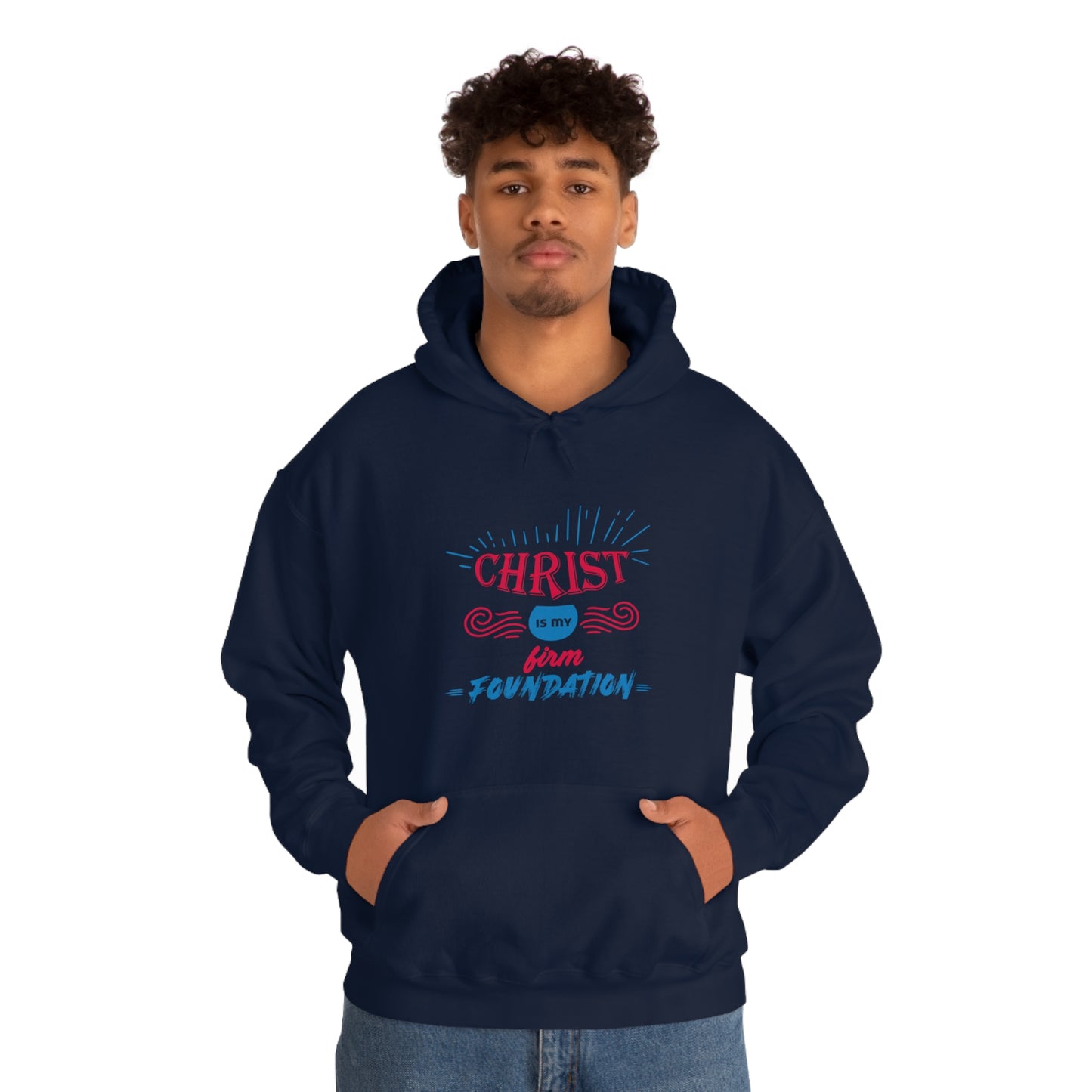 Christ Is My Firm Foundation Unisex Hooded Sweatshirt