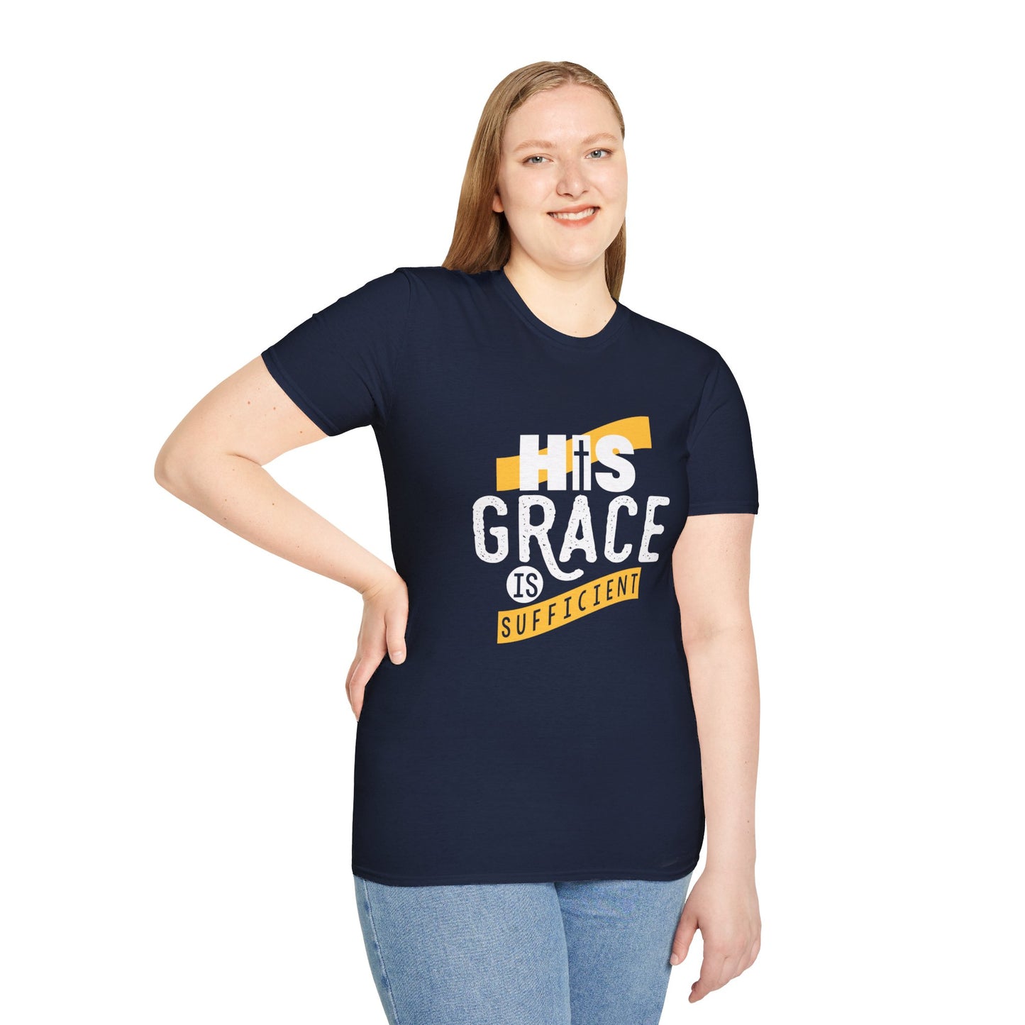 His Grace Is Sufficient  Unisex Christian T-shirt