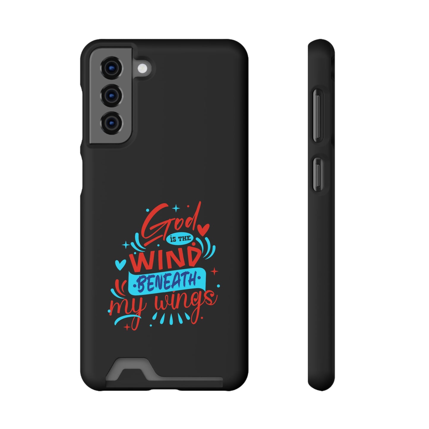 God Is The Wind Beneath My Wings Phone Case With Card Holder