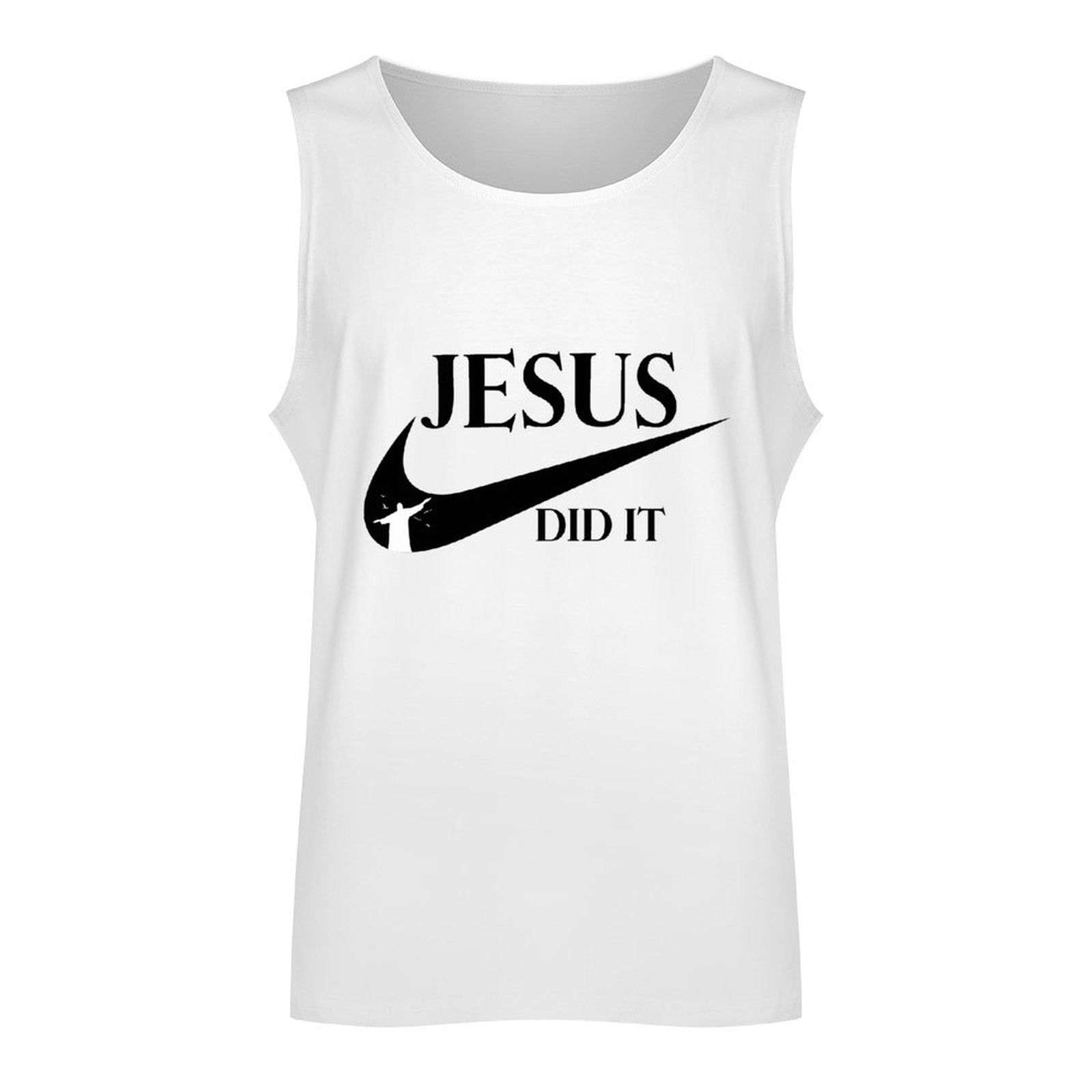 Jesus Did It (Like Nike) Men's Christian Tank Top SALE-Personal Design