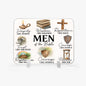 Men Of The Bible Christian Acrylic Plaque with Stand - Rectangle - ClaimedbyGodDesigns
