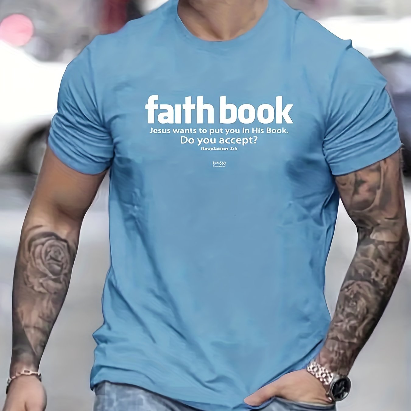 Faith Book: Jesus Wants To Put You In His Book Men's Christian T-shirt claimedbygoddesigns