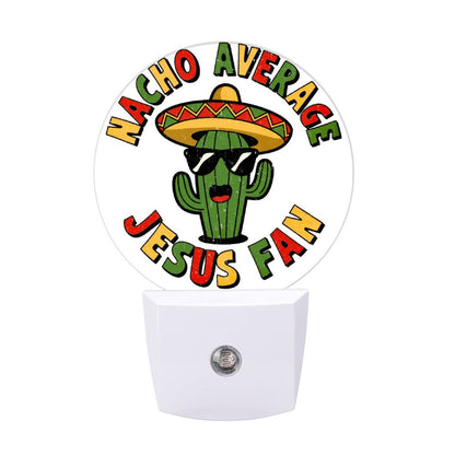 Nacho Average Fan Funny Christian Night Light For Kids - ClaimedbyGodDesigns