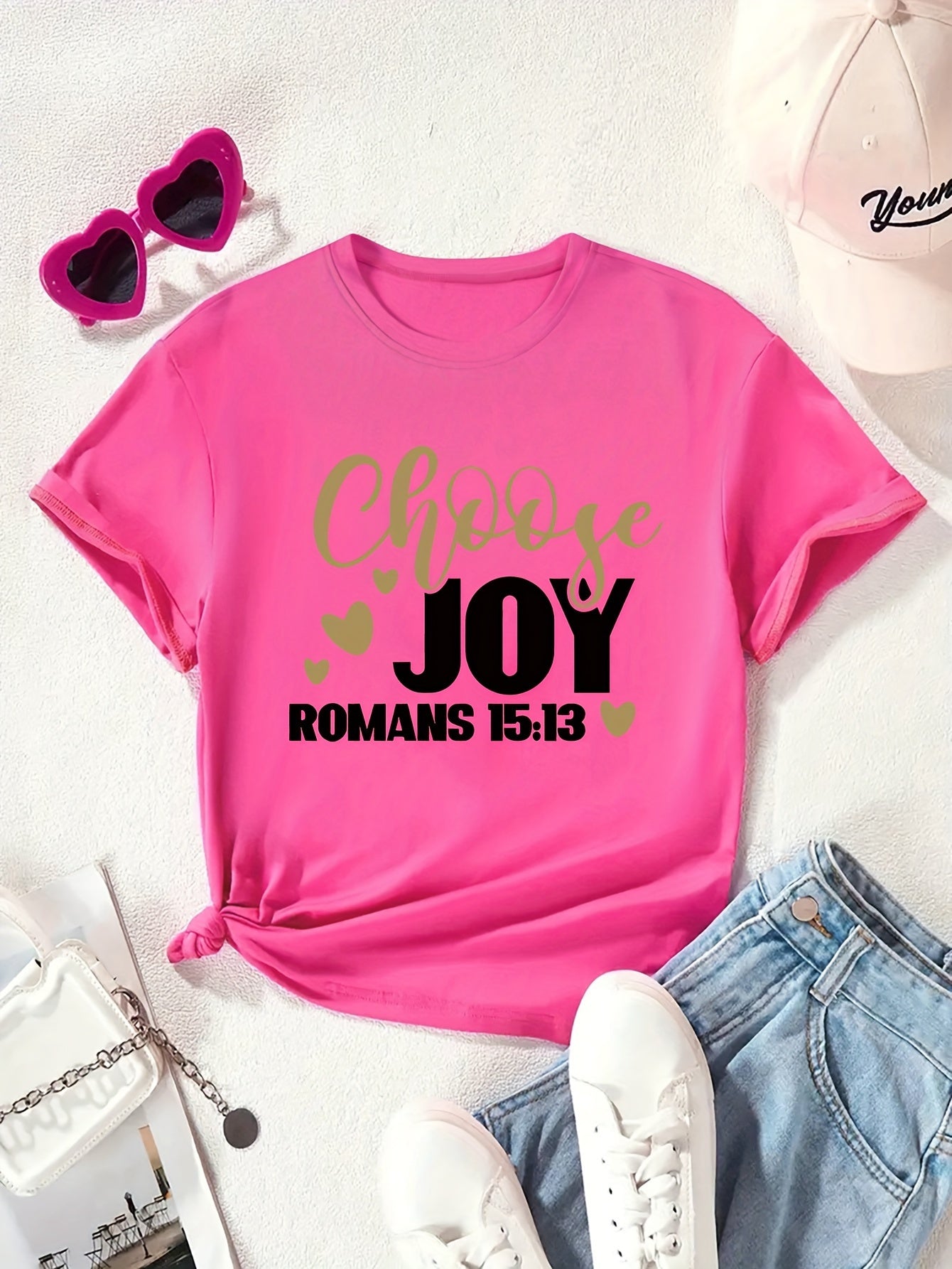 CHOOSE JOY Youth Christian T-shirt claimedbygoddesigns