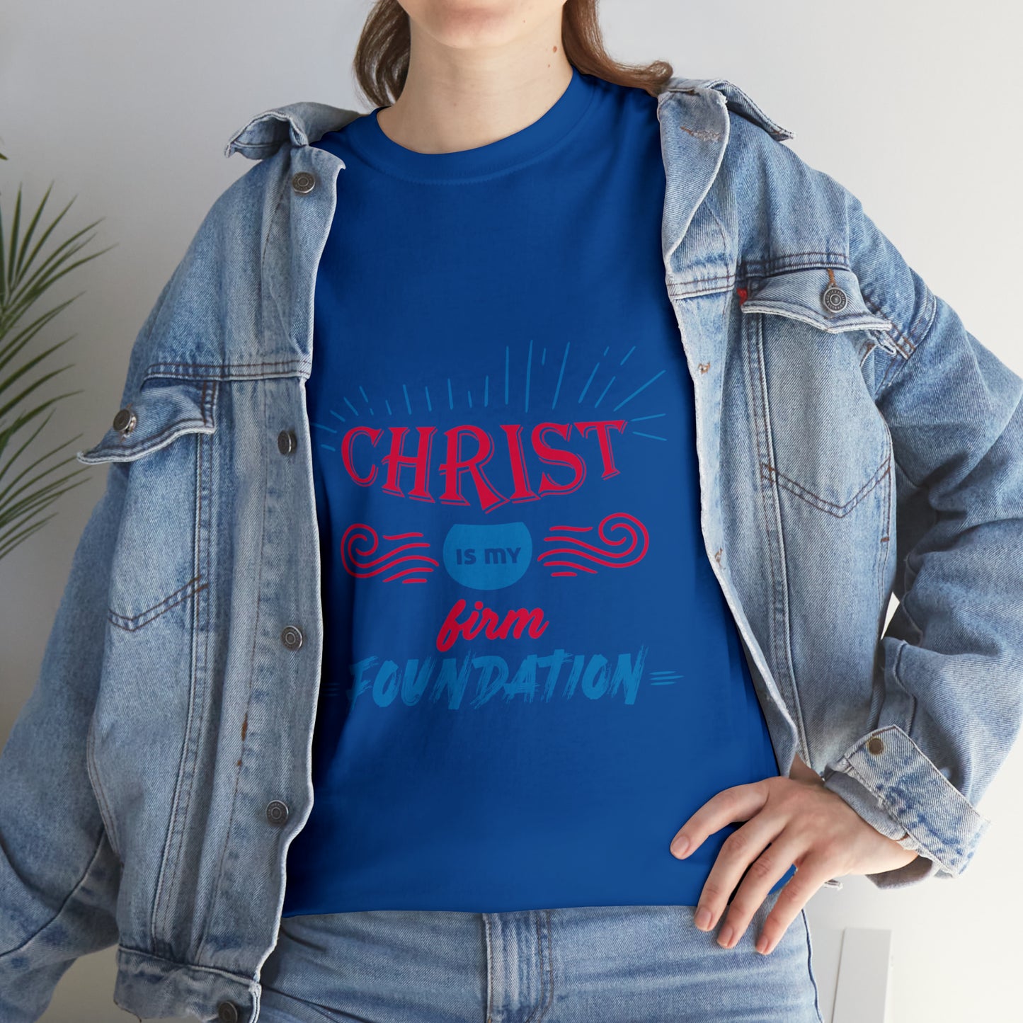 Christ Is My Firm Foundation Unisex Heavy Cotton Tee