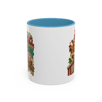Christian Farmhouse Coffee Mug — "Why Y'all Keep Trying to Put Jesus in Me?" Accent Mug